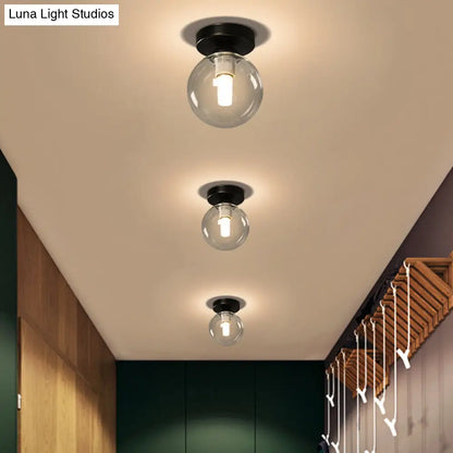 DecorBites™ DecorBites™ Modernist Glass Ceiling Flush Mount Light Fixture for Hallway