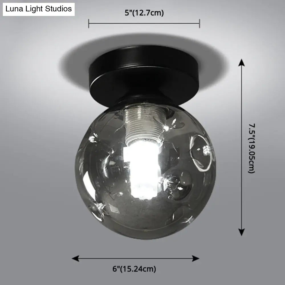 DecorBites™ DecorBites™ Modernist Glass Ceiling Flush Mount Light Fixture for Hallway