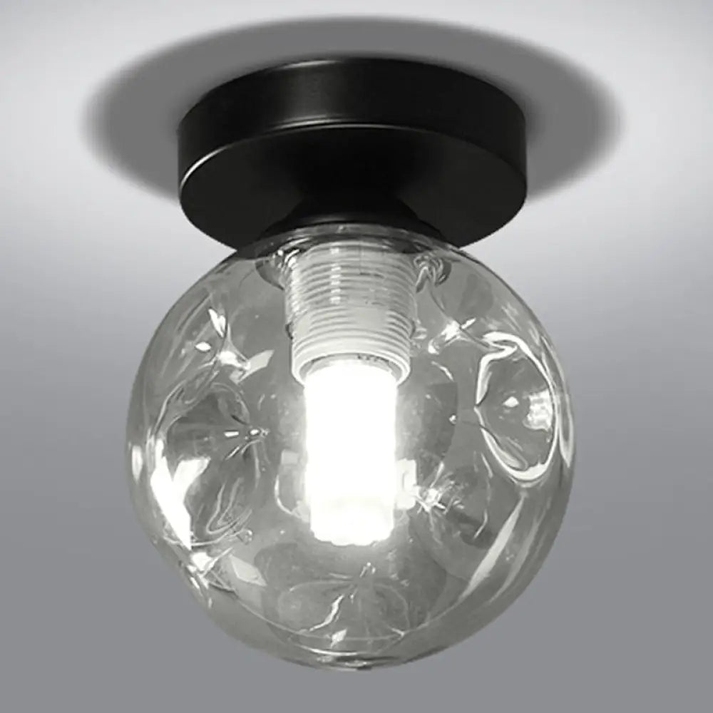 DecorBites™ DecorBites™ Modernist Glass Ceiling Flush Mount Light Fixture for Hallway