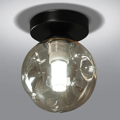 DecorBites™ DecorBites™ Modernist Glass Ceiling Flush Mount Light Fixture for Hallway