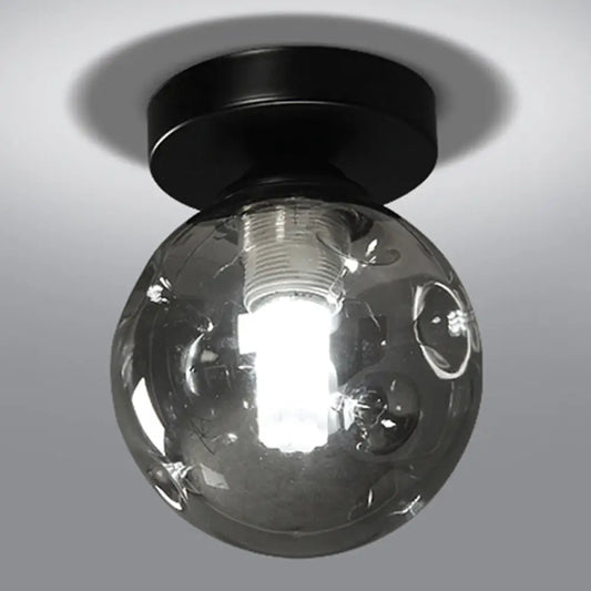 DecorBites™ DecorBites™ Modernist Glass Ceiling Flush Mount Light Fixture for Hallway