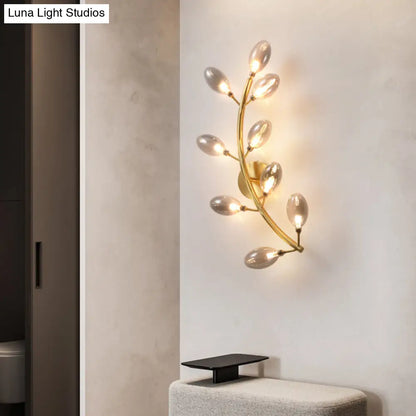 DecorBites™ DecorBites™ Modernist Gold Grape Wall Sconce Light - 9 Heads Metal Lamp Fixture for Bedside