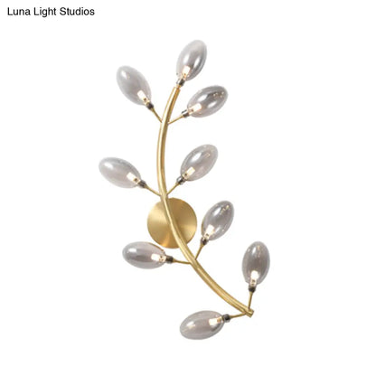 DecorBites™ DecorBites™ Modernist Gold Grape Wall Sconce Light - 9 Heads Metal Lamp Fixture for Bedside
