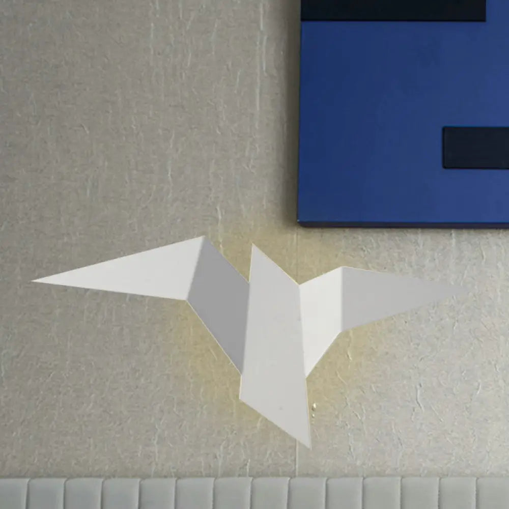 DecorBites™ DecorBites™ Modernist Metallic Bird-Like Sconce LED Wall Lamp in White/Black/Gold - White/Warm/Natural Light