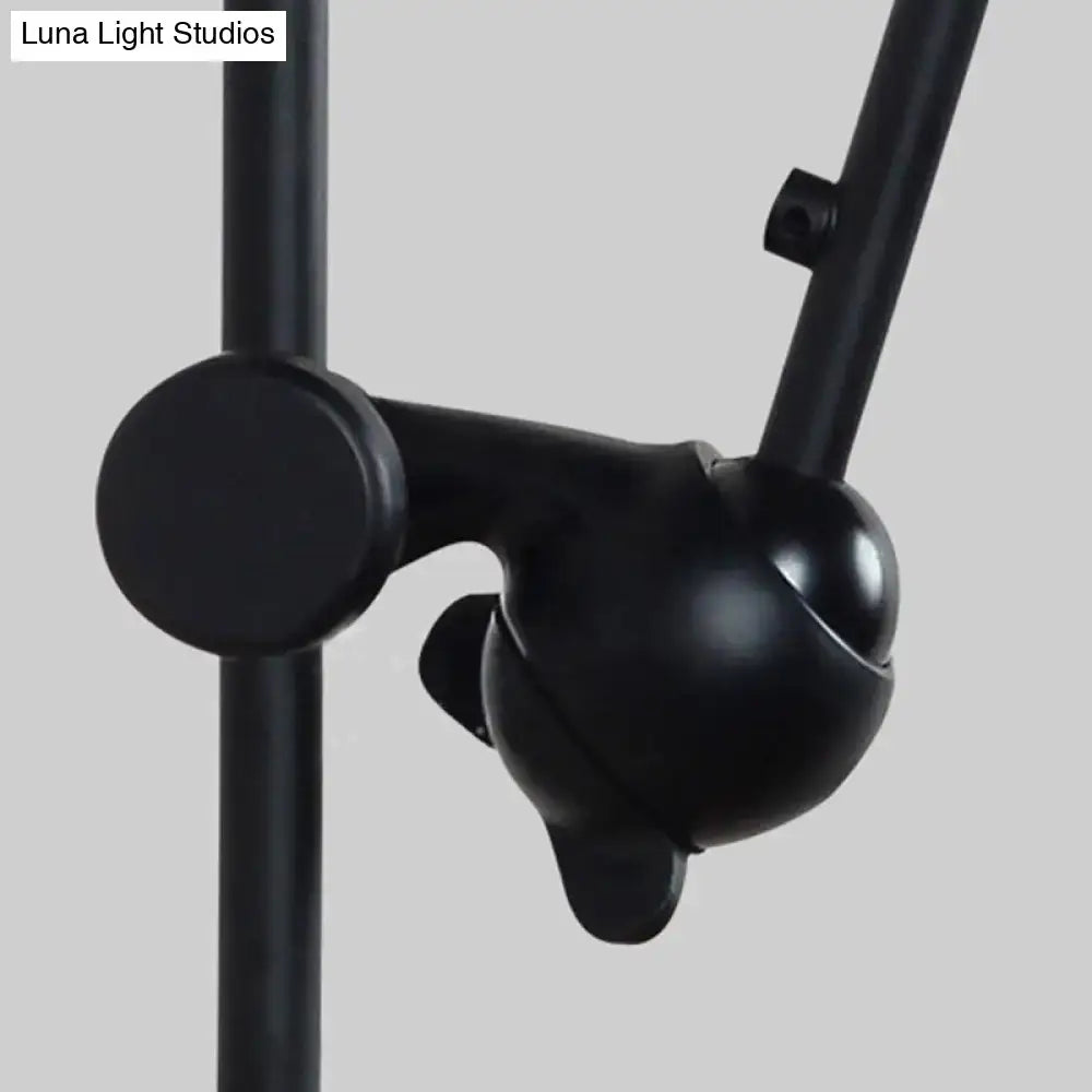 Black matte-finished adjustable arm clamp for modernist style black white wall light for dining room lighting equipment