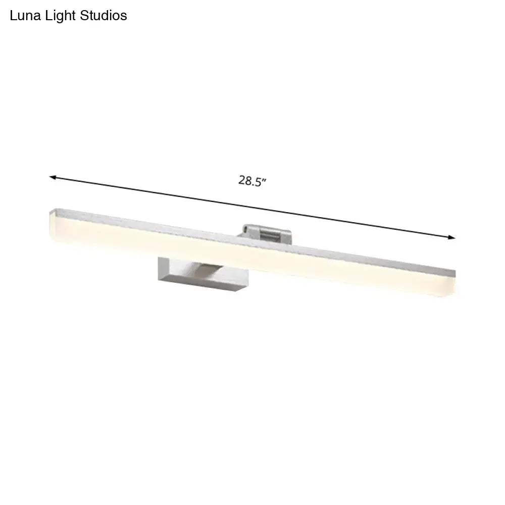 Modernist wall light with silver finish crystal led detail and warm white illumination for bedroom vanity sconce