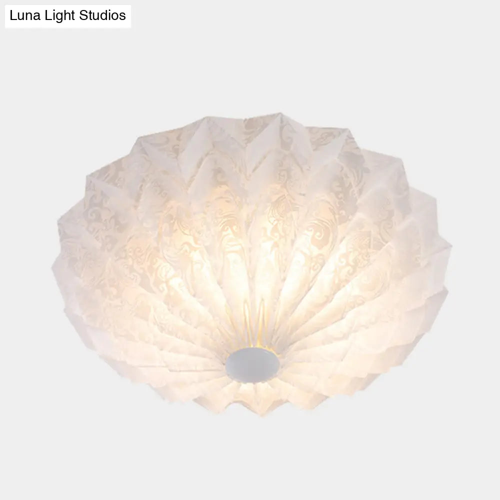 ديكور بايتس™ ديكور بايتس™ مصباح أبيض حديث بقبة مثبتة على الحائط مع وحدة أكريليك - مصباح واحد