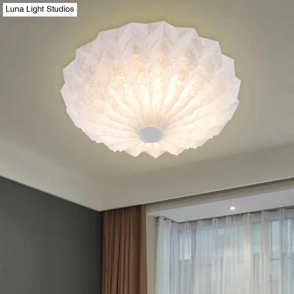 ديكور بايتس™ ديكور بايتس™ مصباح أبيض حديث بقبة مثبتة على الحائط مع وحدة أكريليك - مصباح واحد