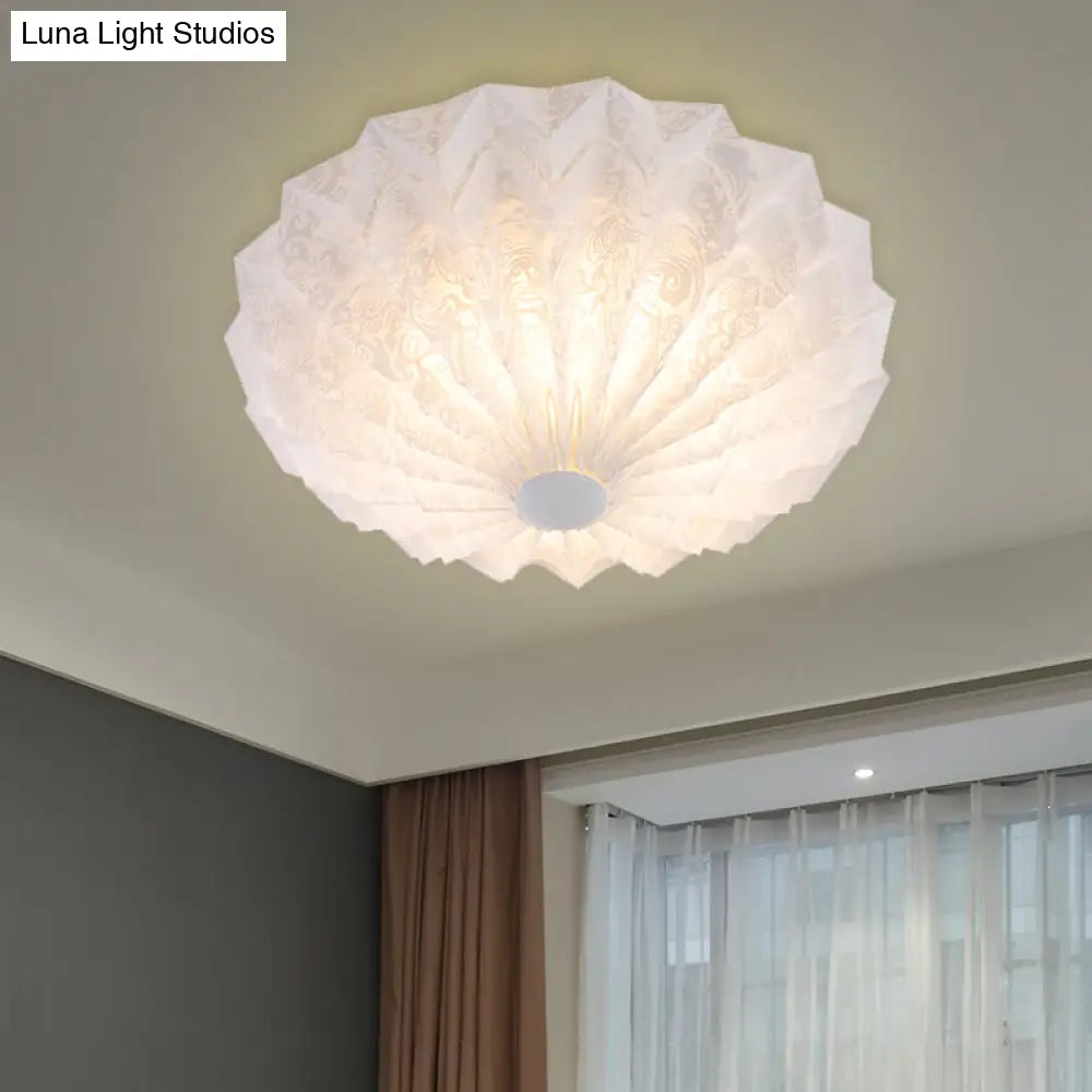 ديكور بايتس™ ديكور بايتس™ مصباح أبيض حديث بقبة مثبتة على الحائط مع وحدة أكريليك - مصباح واحد