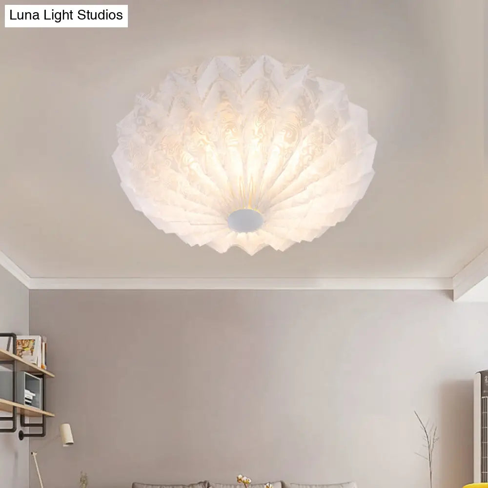 ديكور بايتس™ ديكور بايتس™ مصباح أبيض حديث بقبة مثبتة على الحائط مع وحدة أكريليك - مصباح واحد