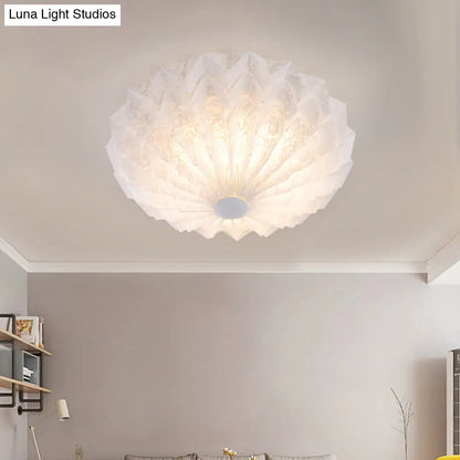 ديكور بايتس™ ديكور بايتس™ مصباح أبيض حديث بقبة مثبتة على الحائط مع وحدة أكريليك - مصباح واحد