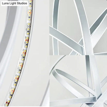 Lámpara de techo colgante moderna con forma de globo acrílico - 49,5 cm de ancho, 1 luz, blanca