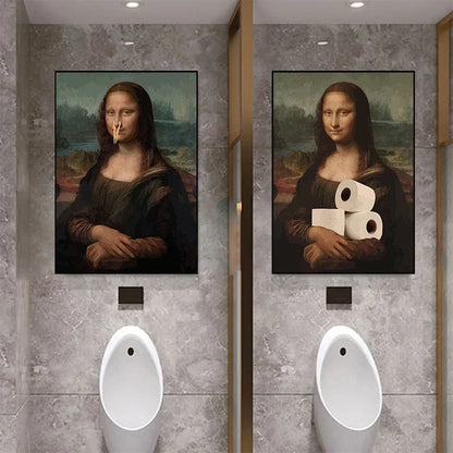 Mona Lisa Bathroom Wall Art Decor