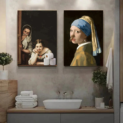 Mona Lisa Bathroom Wall Art Decor
