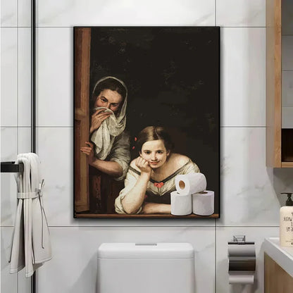 Mona Lisa Bathroom Wall Art Decor