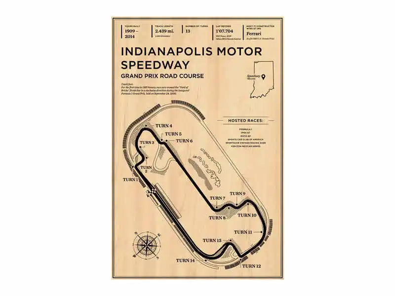 Monaco Grand Prix Race Track Poster Canvas Art - Posters
