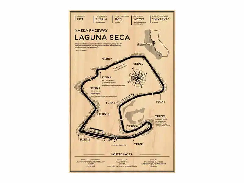 Monaco Grand Prix Race Track Poster Canvas Art - Posters