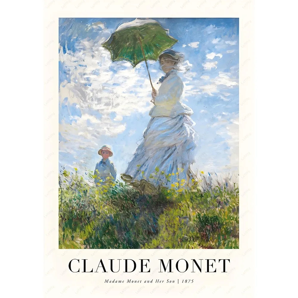 Monet Wildflower Poster Print for Home Decor - z15 / 15X20cmNoframe - Posters