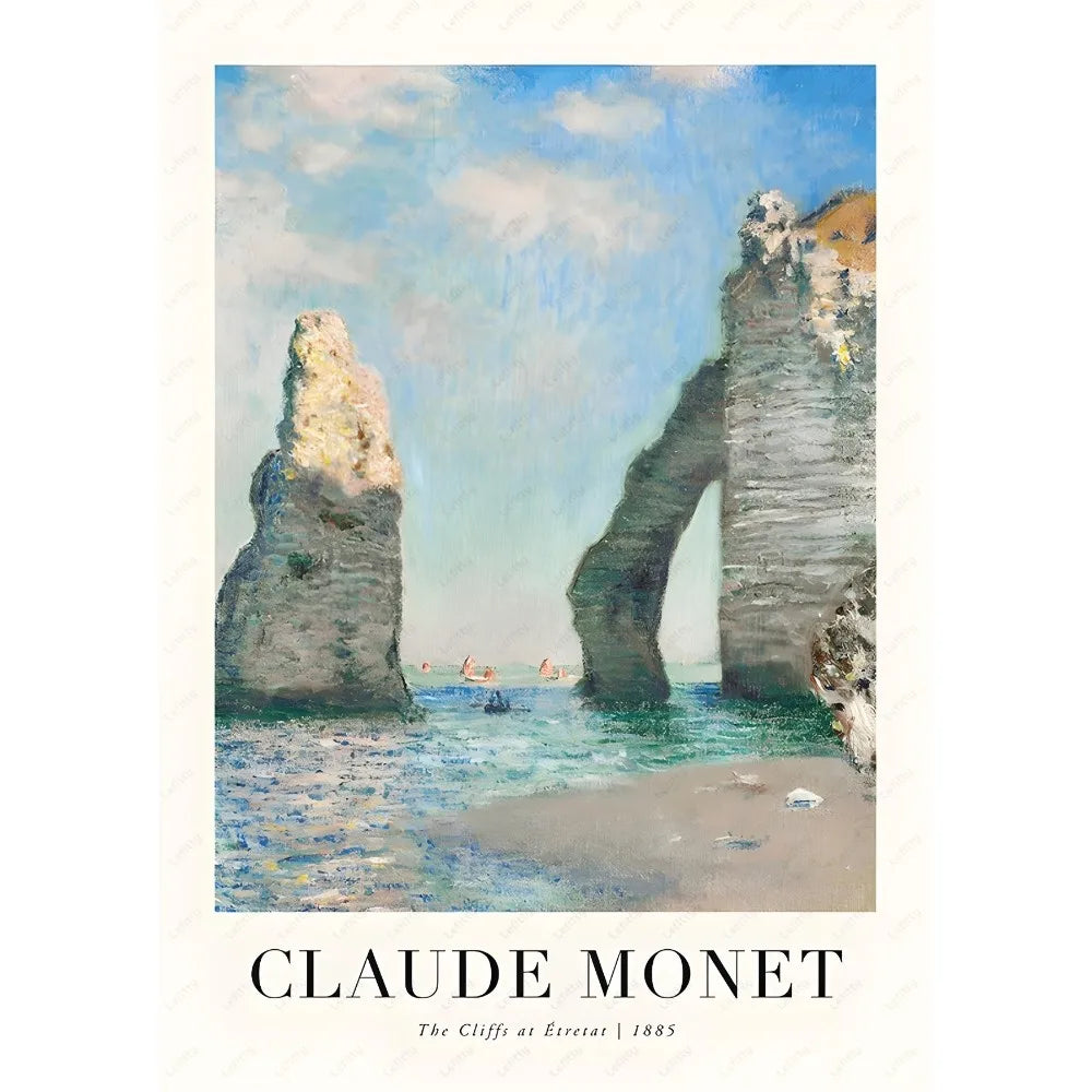 Monet Wildflower Poster Print for Home Decor - z4 / 30X40cmNoframe - Posters