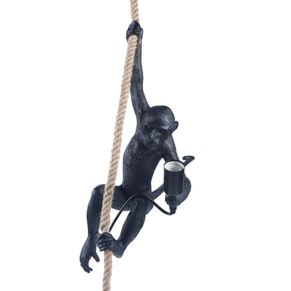 Monkey Rope Chandelier Pendant Light - Black / United States