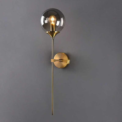 Moroccan Glass Wall Sconce - Gray