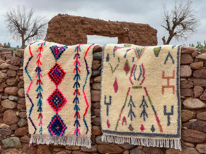 Moroccan Handmade Azilal Carpet 1.5m x 1m - Moroccan Rugs