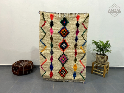 Moroccan Handmade Azilal rug 1.5m x 1m - Moroccan Rugs