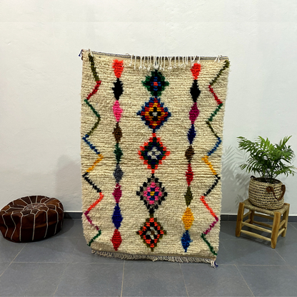 Moroccan Handmade Azilal rug 1.5m x 1m - Moroccan Rugs