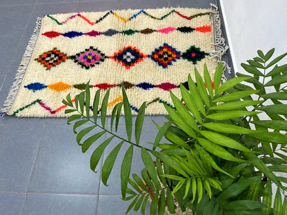 Moroccan Handmade Azilal rug 1.5m x 1m - Moroccan Rugs