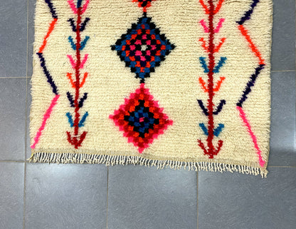 Moroccan Handmade Azilal rug 1.5m x 1m - Moroccan Rugs