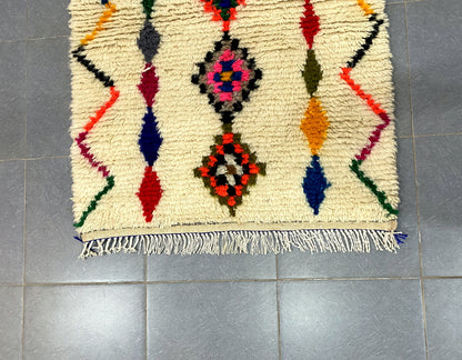 Moroccan Handmade Azilal rug 1.5m x 1m - Moroccan Rugs