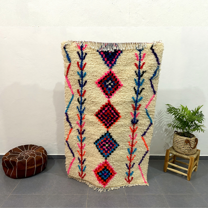 Moroccan Handmade Azilal rug 1.5m x 1m - Moroccan Rugs