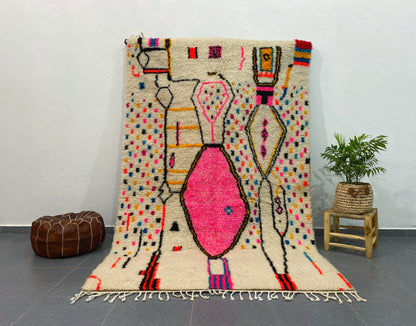 Moroccan Handmade Azilal Rug 2.5m x 1.5m - Moroccan Rugs