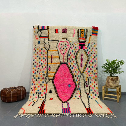 Moroccan Handmade Azilal Rug 2.5m x 1.5m - Moroccan Rugs