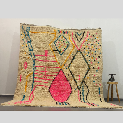 Moroccan Handmade Azilal Rug 3m x 2.5m - Moroccan Rugs