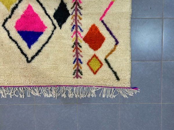 Alfombra Aziral marroquí hecha a mano, 3 m x 2 m