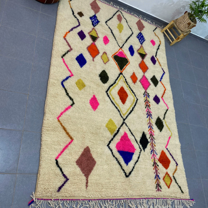 Moroccan Handmade Azilal Rug 3m x 2m - Moroccan Rugs