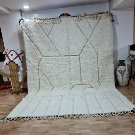 Moroccan Handmade Beni Ouarain Rug 3m X 2m - Moroccan Rugs