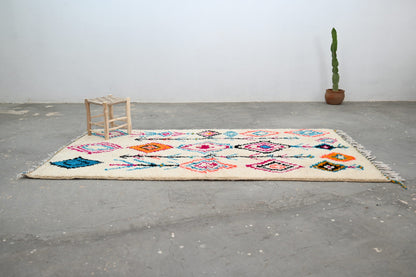 Moroccan Handmade Traditional Azilal Carpet 272 X 147 Cm - Moroccan Rugs