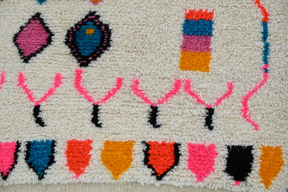 Moroccan Handmade Traditional Azilal Hallway Rug 312 X 84 Cm - Moroccan Rugs