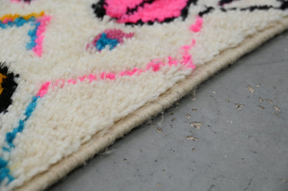 Moroccan Handmade Traditional Azilal Hallway Rug 312 X 84 Cm - Moroccan Rugs