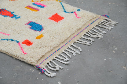 Moroccan Handmade Traditional Azilal Hallway Rug 312 X 84 Cm - Moroccan Rugs