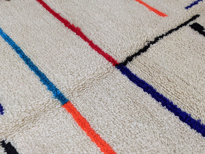 Moroccan Handmade Traditional Azilal Rug 231 X 160 Cm. - Moroccan Rugs