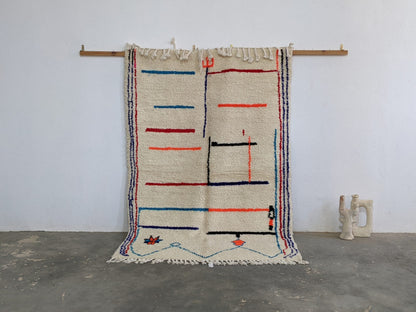 Moroccan Handmade Traditional Azilal Rug 231 X 160 Cm. - Moroccan Rugs