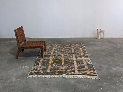 Moroccan Handmade Traditional Azilal Rug 236 X 136 Cm - Moroccan Rugs