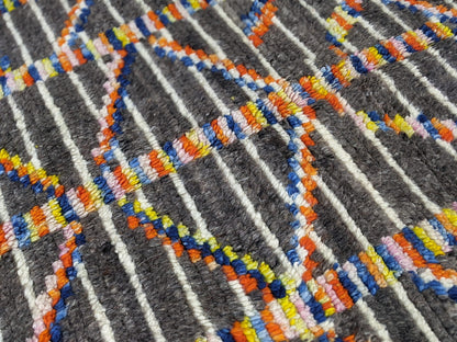 Moroccan Handmade Traditional Azilal Rug 236 X 136 Cm - Moroccan Rugs