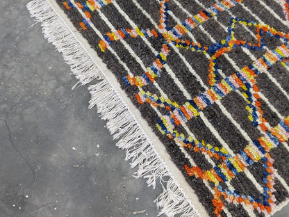 Moroccan Handmade Traditional Azilal Rug 236 X 136 Cm - Moroccan Rugs