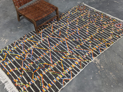 Moroccan Handmade Traditional Azilal Rug 236 X 136 Cm - Moroccan Rugs