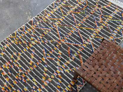 Moroccan Handmade Traditional Azilal Rug 236 X 136 Cm - Moroccan Rugs