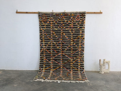 Moroccan Handmade Traditional Azilal Rug 236 X 136 Cm - Moroccan Rugs